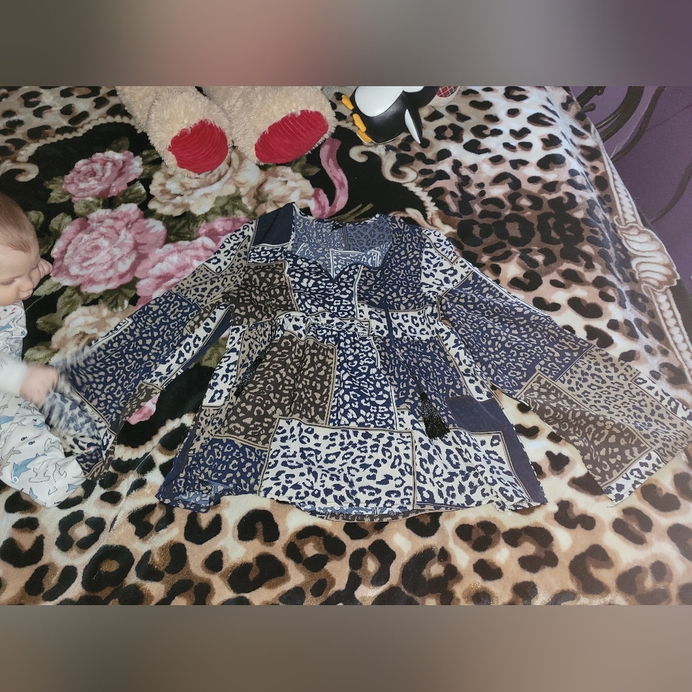 Leopard print blouse 💕 bohemian style